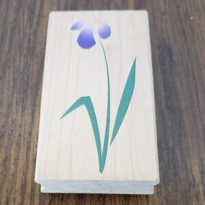 Hero Arts Artistic Iris F2438 Flower Wood Mounted Rubber Stamp